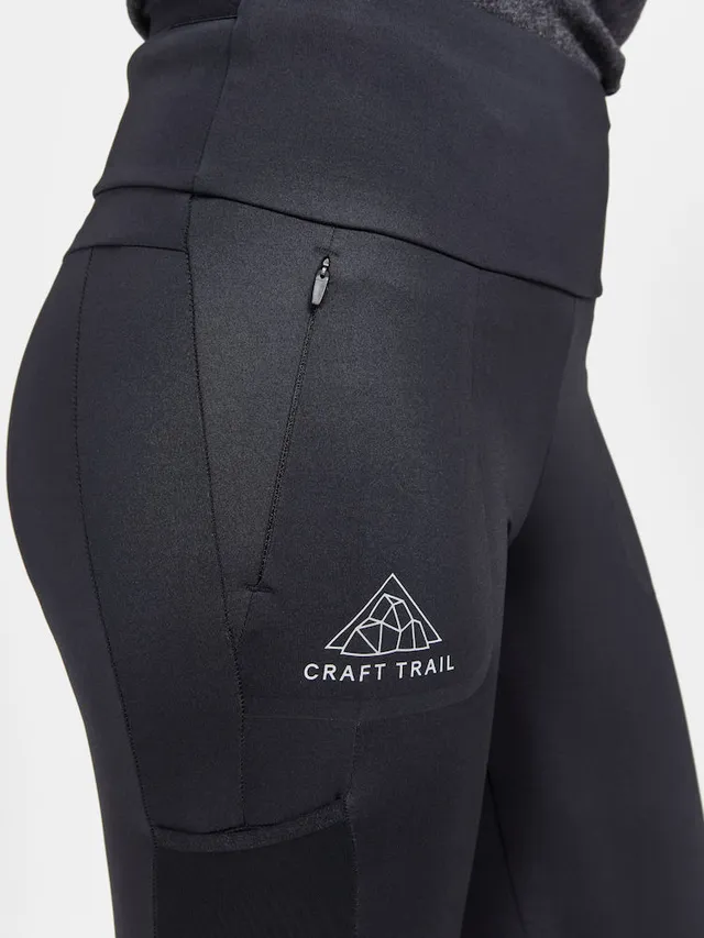 Craft W Pro Trail Tights M Løpetights designet for stiløping, black 