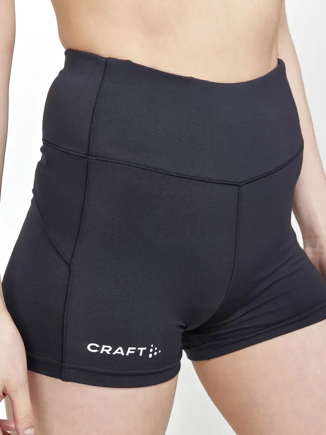 Craft W Adv Essence Hot Pants 2 L Funksjonell og Myk Hotpant, Black 