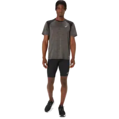 Asics Herre Top Road SS Kortermet l&#248;petr&#248;ye PEBL