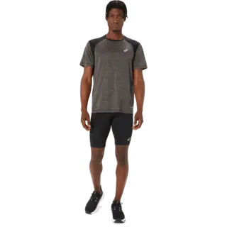 Asics Herre Top Road SS Kortermet l&#248;petr&#248;ye PEBL