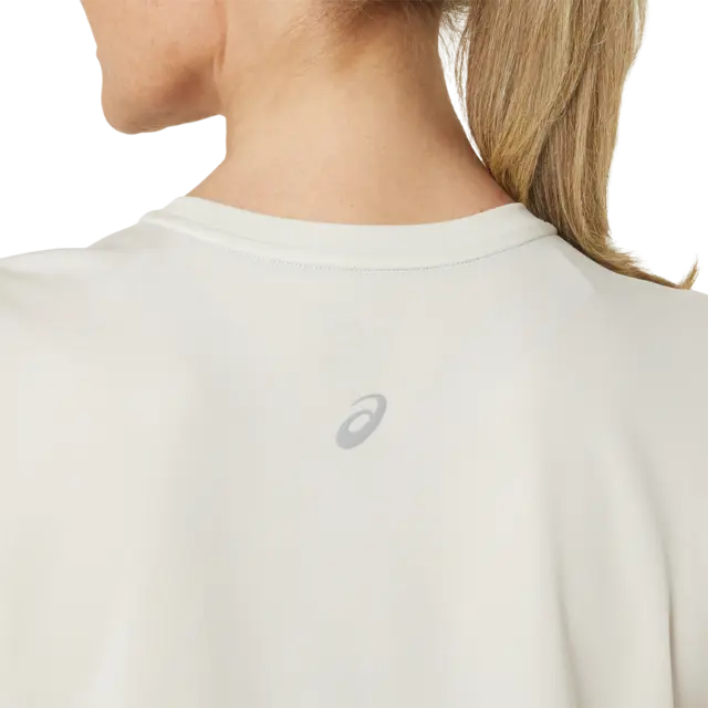 Asics Dame Top Fujitrail Logo SS M BIRCH 