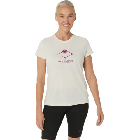 Asics Dame Top Fujitrail Logo SS BIRCH