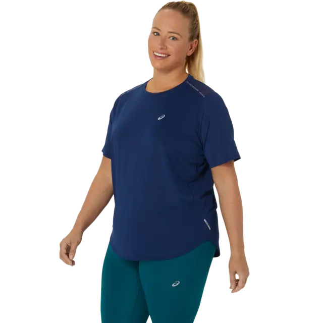 Asics Dame Top Road SS S BLUE EXPANSE 