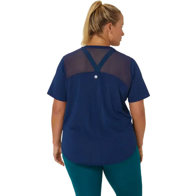 Asics Dame Top Road SS S BLUE EXPANSE 