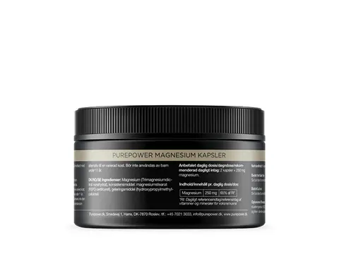 PurePower Supplements Neutral 90 kapsler med Magnesium