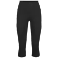 Johaug W Elevated 3/4 Tights S Høy og behagelig midje, CBLCK