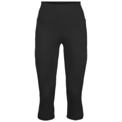 Johaug W Elevated 3/4 Tights S Høy og behagelig midje, CBLCK