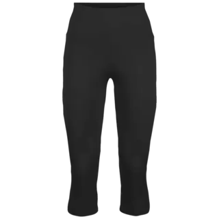 Johaug W Elevated 3/4 Tights Høy og behagelig midje, CBLCK