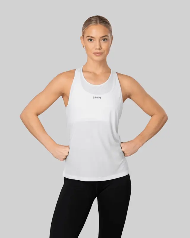 Johaug Singlet Discipline L Lett og behagelig treningssinglet White 