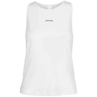 Johaug Singlet Discipline Lett og behagelig treningssinglet White