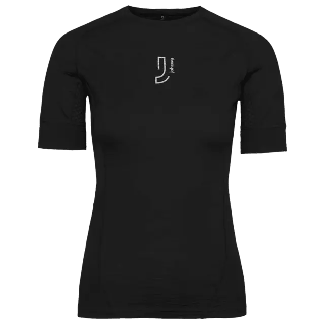 Johaug Dame Lithe Tech Ull Trøye S En feminin, sporty t-skjorte i ull TBLCK 