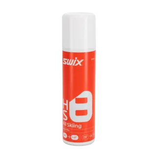 Swix HS8 Liq. Rød, -4°C/+4°C, 125ml Flytende fluorfri glider trening/konkur