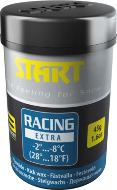 Start Racing Extra Blå -2*/-8* 45g Fluorfri Festevoks til norske forhold