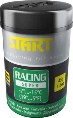 Start Racing Super Grønn -7*/-15* 45g Fluorfri Festevoks til norske forhold