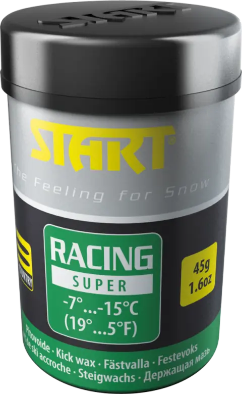 Start Racing Super Grønn -7*/-15* 45g Fluorfri Festevoks til norske forhold 