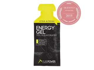 PurePower Energy Gel Sitron Te/ Gr&#248;nn Te Energigel til trening og konkurranse 40g