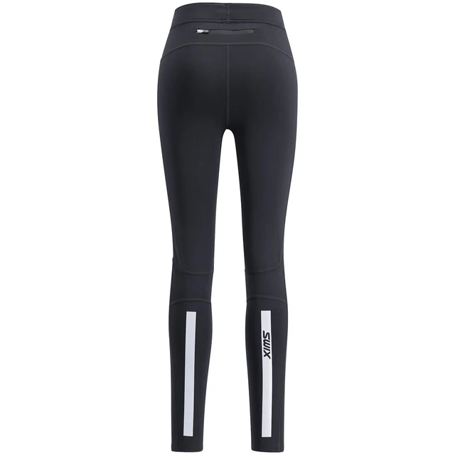 Swix Dame Tights Focus Warm M Isolerende tights til langrenn Black 