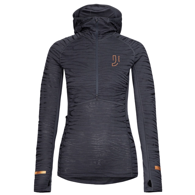 Johaug Trøye Advance Tech-Wool Hood S Baselayer i teknisk ull Dark Blue 