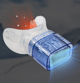 OXYO-One Varmeveksler Bl&#229; Pustemunnstykke for de kalde dagene