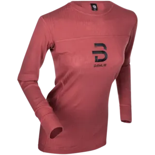 D&#230;hlie Dame Tr&#248;ye Performance-Tech Teknisk undert&#248;y med noe Ull Dusty Red