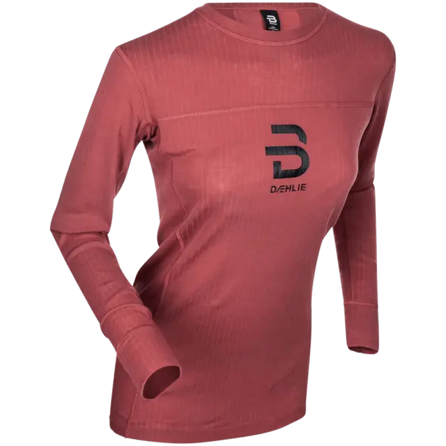 Dæhlie Dame Trøye performance-Tech M Teknisk undertøy med noe Ull Dusty Red 