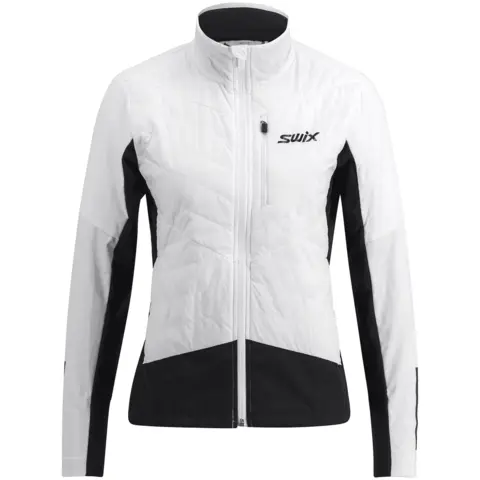 Swix Dame Jakke Dynamic Hybrid Ins Varm langrennsjakke Bright White/Black