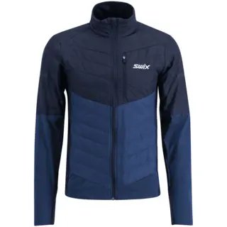 Swix Herre Jakke Dynamic Hybrid Ins Varm langrennsjakke Lake Blue/Dark Navy