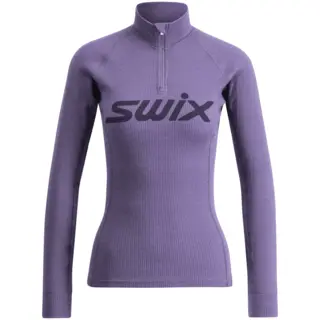 Swix Dame Tr&#248;ye RaceX Merino 1/2 Zip Teknisk ulltr&#248;ye Dusty purple