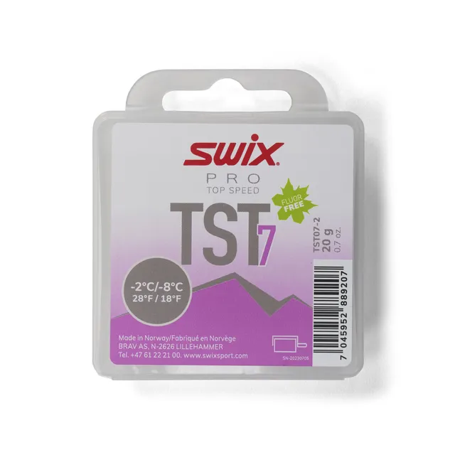 Swix TST7 Turbo Violet Glid,-2°/-7°C,20g Fluorfri topping glider 