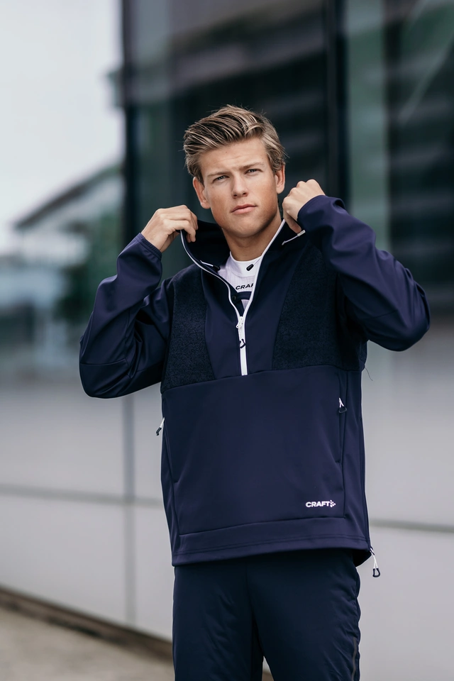 Craft Herre NOR Adv Backcountry L Anorak til herre White/Blaze 