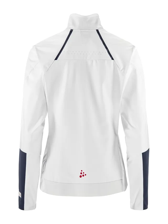 Craft Dame Jakke Pro Nordic Race M White/Blaze 