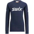 Swix Junior Trøye LS RaceX Classic Supertrøye til barn Dark Navy/Bright Wht