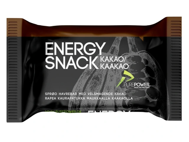 PurePower Energibar Kakao Velsmakende energibar, 60g 