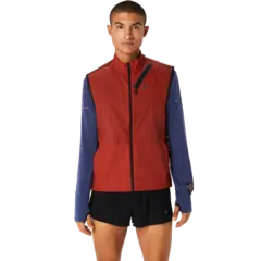 Asics Herre Vest MetaRun Packable S Yttervest for løping - Spice Latte