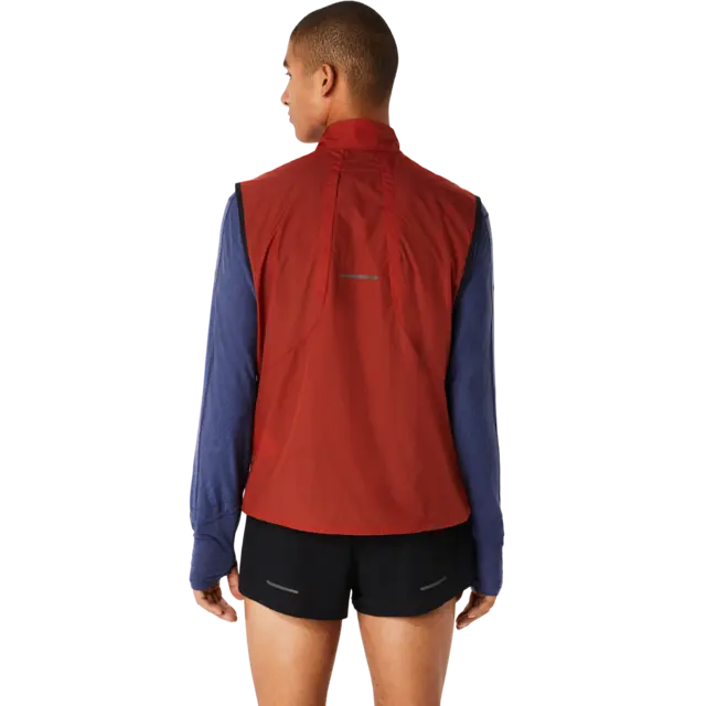Asics Herre Vest MetaRun Packable S Yttervest for løping - Spice Latte 