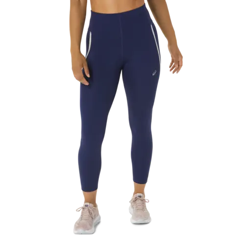 Asics Dame Tights Race High Waist XS L&#248;petights med h&#248;yt liv - IndigoBlue