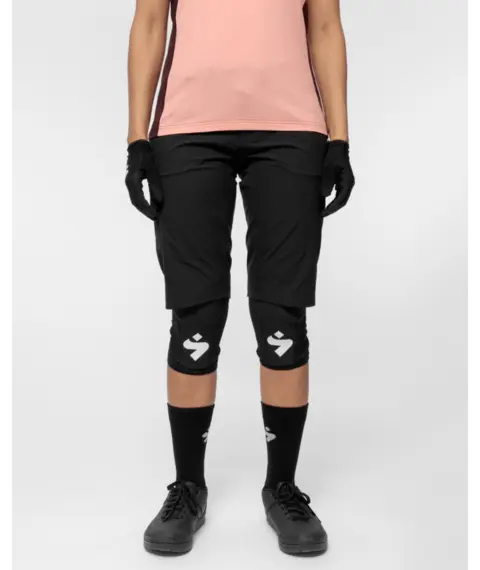 Sweet Dame Shorts Hunter Slashed Lett og slitesterk sykkelshorts - Black