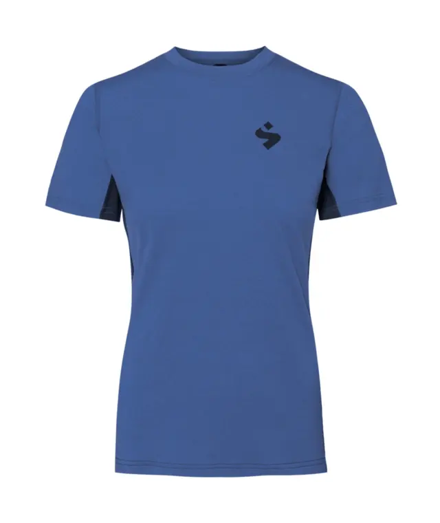 Sweet Dame Trøye SS Hunter Merino S Sykkeltrøye med merinoull - Sky Blue 