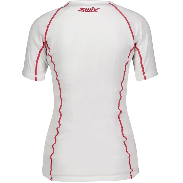Swix RaceX bodyw SS W L Kortermet supertrøye - Bright white 
