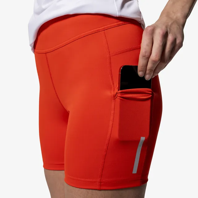 Swix Dame Kort Tights Roadline M Kort tights til rulleski - Fiery red 