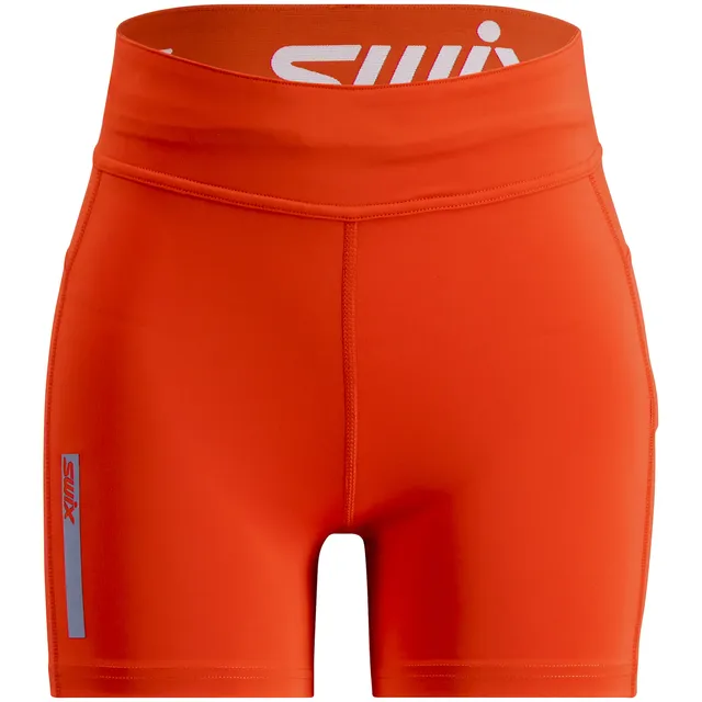 Swix Dame Kort Tights Roadline L Kort tights til rulleski - Fiery red 