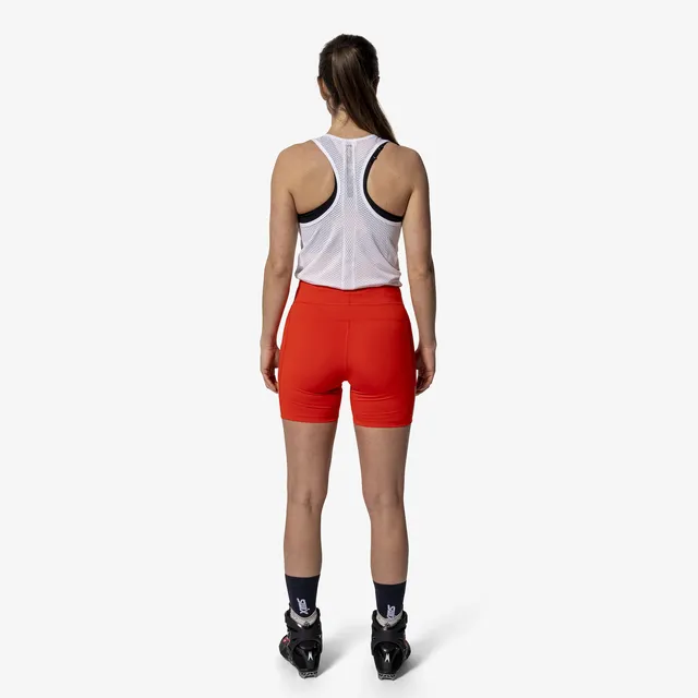 Swix Dame Kort Tights Roadline L Kort tights til rulleski - Fiery red 