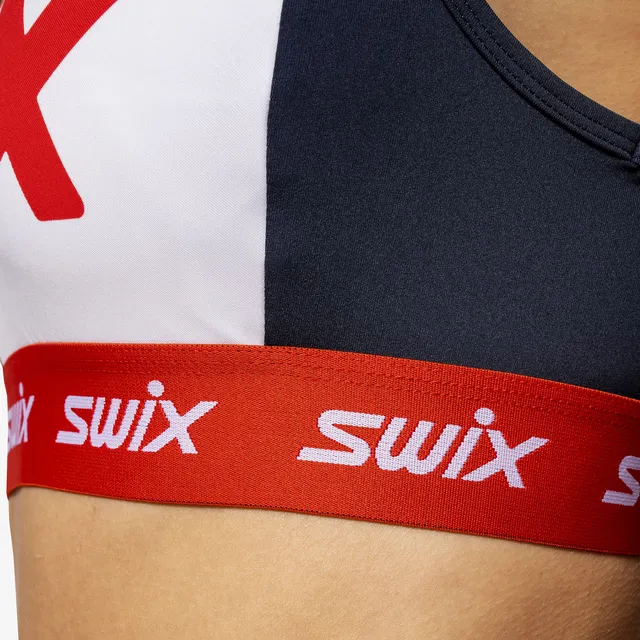 Swix Dame Sport-top Roadline XL Sports-BH Bright White/Fiery Red 