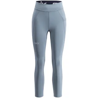 Swix Dame Tights Pace H.Waist Cropped Cropped tights med h&#248;y midje Dark Fog