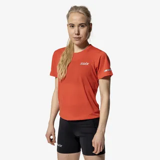 Swix Dame Tr&#248;ye SS Pace Allsidig t-skjorte for trening Cayenne