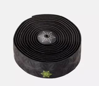 Specialized Super Sticky Kush Bar Tape Galaxy Neon Yellow Print/ Ano Blk Plugs