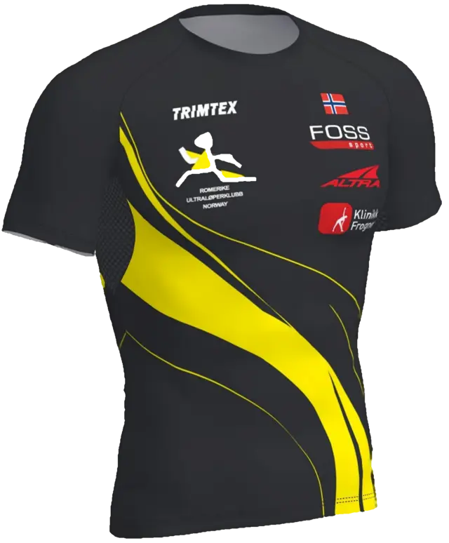 Trimtex Fast T-Shirt SS Herre L Klubbtøy Romerike Ultraløperklubb 