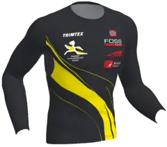 Trimtex Fast T-shirt LS Herre M Klubbtøy Romerike Ultraløperklubb