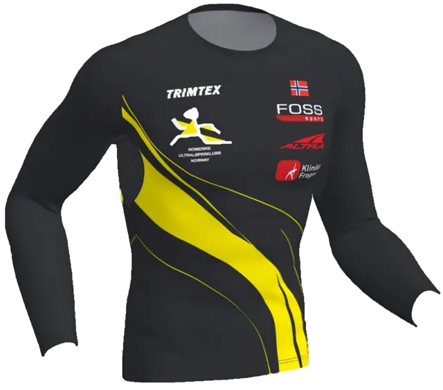 Trimtex Fast T-shirt LS Herre M Klubbtøy Romerike Ultraløperklubb 