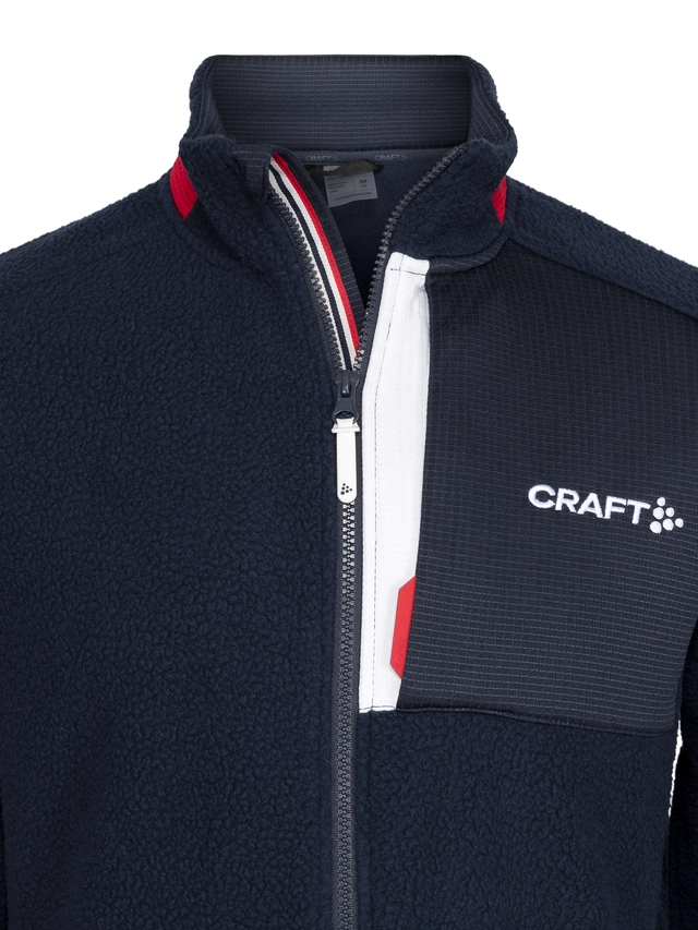 Craft Herre VM Fleece 2023 S Varm-og allsidig pile-fleecejakke Blaze 